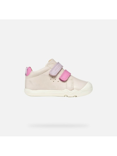Geox Světle růžové dívčí barefoot tenisky Geox Steppieup