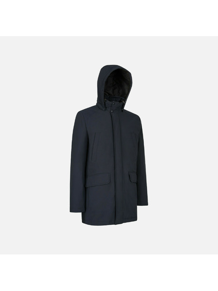 Geox Tmavě modrá pánská péřová bunda Geox Andalo