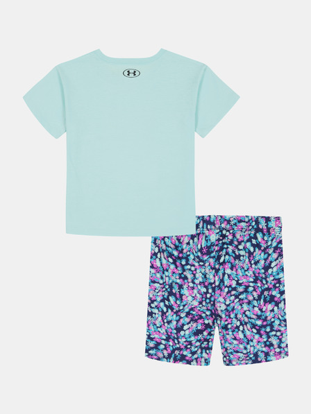 Under Armour Dívčí set Under Armour UA PRINTED BIKE SHORT SET