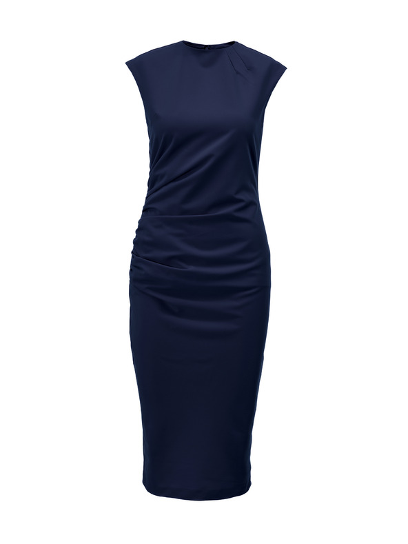 Orsay Tmavě modré dámské midi šaty ORSAY