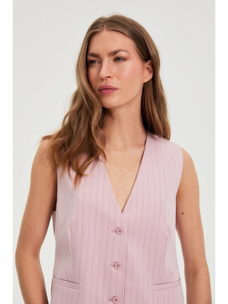 Moodo Vesta v jemné pruhy růžová Moodo