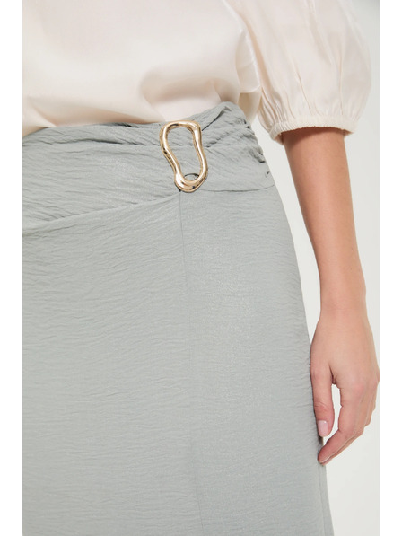 Moodo Sukně s rozparkem olivová Moodo