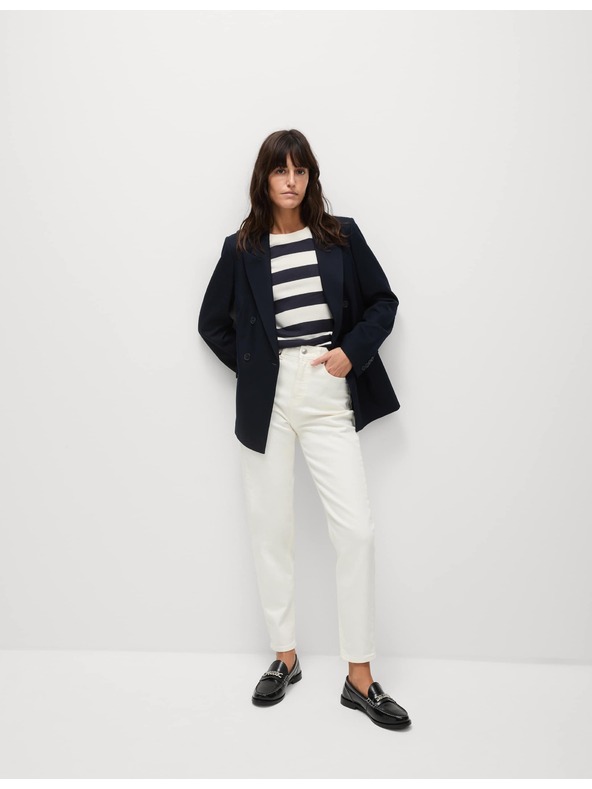 Marks & Spencer Džíny střihu Mom s vysokým pasem Marks & Spencer smetanová