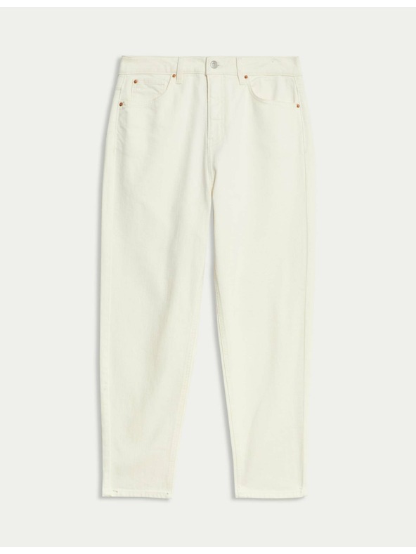 Marks & Spencer Džíny střihu Mom s vysokým pasem Marks & Spencer smetanová