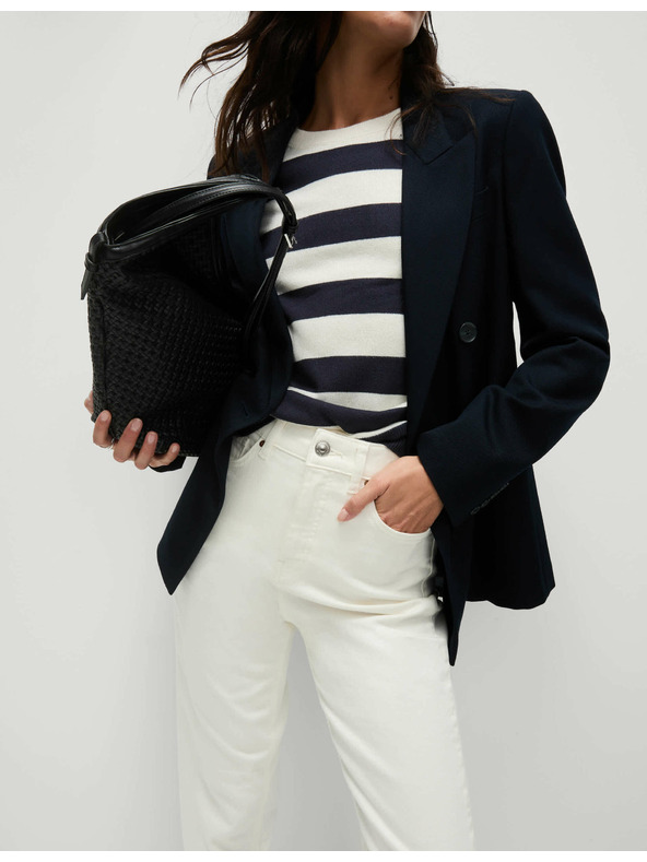 Marks & Spencer Džíny střihu Mom s vysokým pasem Marks & Spencer smetanová