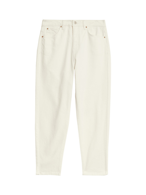 Marks & Spencer Džíny střihu Mom s vysokým pasem Marks & Spencer smetanová