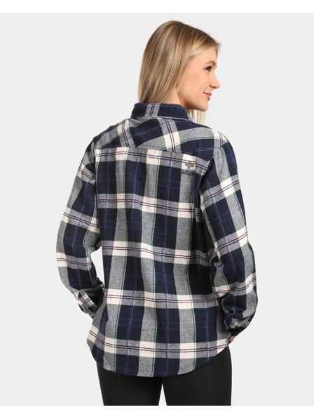 Kilpi Dámská sportovní flanelová košile Kilpi FLANNY-W Modrá