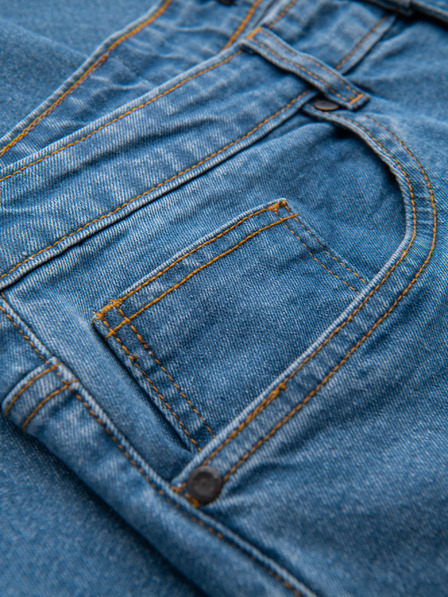 Ombre Clothing Pánské džínové kalhoty rozšířené REGULAR FIT - modré V3 OM-PADP-0241 Ombre Clothing