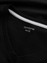 Ombre Clothing Pánská souprava SLIM FIT s dlouhým rukávem, véčkovým výstřihem a logem 2-pack - 2x černá V5 Z103 Ombre Clothing