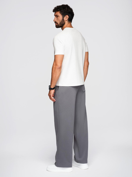 Ombre Clothing Pánské tričko COMFORT FIT s raglánovými rukávy - smetanové V1 OM-TSCT-0240 Ombre Clothing