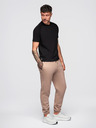 Ombre Clothing Pánské tričko COMFORT FIT s raglánovými rukávy - černé V2 OM-TSCT-0240 Ombre Clothing