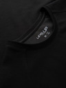 Ombre Clothing Pánské tričko COMFORT FIT s raglánovými rukávy - černé V2 OM-TSCT-0240 Ombre Clothing