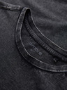 Ombre Clothing Pánské tričko s pracím efektem - černé V1 OM-TSWT-0116 Ombre Clothing
