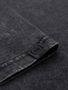 Ombre Clothing Pánské tričko s pracím efektem - černé V1 OM-TSWT-0116 Ombre Clothing