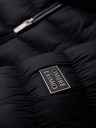 Ombre Clothing Pánská prošívaná klasická bunda se stojáčkem - černá V1 OM-JALP-0261 Ombre Clothing