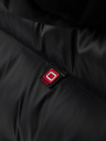 Ombre Clothing Pánská moderní prošívaná bunda z kombinovaných materiálů - černá V1 OM-JAHP-0303 Ombre Clothing