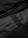 Ombre Clothing Pánská klasická dlouhá bunda s kapucí - černá V1 OM-JALJ-0269 Ombre Clothing