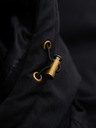 Ombre Clothing Elegantní pánská parka s kapsami a kapucí - černá V1 OM-JAPJ-0287 Ombre Clothing