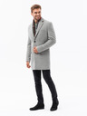 Ombre Clothing Pánský kabát - světle šedá C432 Ombre Clothing