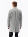 Ombre Clothing Pánský kabát - světle šedá C432 Ombre Clothing