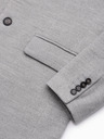 Ombre Clothing Pánský kabát - světle šedá C432 Ombre Clothing