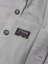 Ombre Clothing Pánský kabát - světle šedá C432 Ombre Clothing