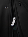 Ombre Clothing Pánský kabát parka s fleecovou podšívkou a regulací v pase - černý V2 OM-JAPJ-0314 Ombre Clothing