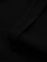 Ombre Clothing Pánské kalhoty z piké úpletu s nastavitelným pasem - černé V2 OM-PACP-0283 Ombre Clothing
