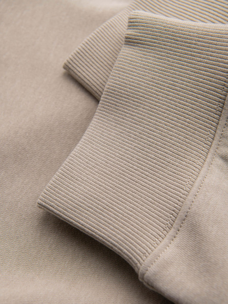 Ombre Clothing Pánské tepláky jogger - béžové V3 OM-PASK-0280 Ombre Clothing