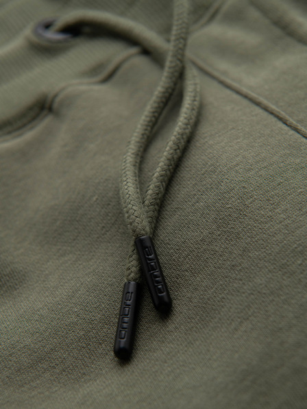 Ombre Clothing Pánské tepláky joggers - olivové V4 OM-PASK-0280 Ombre Clothing