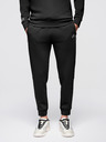Ombre Clothing Pánská tepláková souprava mikina se stojáčkem + kalhoty jogger - černá V1 Z117 Ombre Clothing