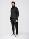 Ombre Clothing Pánská tepláková souprava mikina se stojáčkem + kalhoty jogger - černá V1 Z117 Ombre Clothing