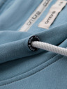 Ombre Clothing Pánská klokaní mikina BASIC s kapucí - modrá V7 B1674 Ombre Clothing