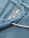Ombre Clothing Pánská klokaní mikina BASIC s kapucí - modrá V7 B1674 Ombre Clothing