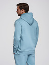 Ombre Clothing Pánská tepláková souprava bavlněná mikina + kalhoty jogger - modrá V7 Z121 Ombre Clothing
