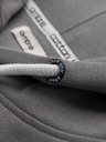Ombre Clothing Pánská mikina BASIC s klokankou a kapucí - šedá V8 B1674 Ombre Clothing