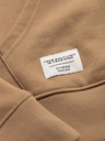 Ombre Clothing Pánská mikina BASIC s klokankou a kapucí - hnědá V2 B1674 Ombre Clothing