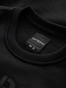 Ombre Clothing Klasická pánská mikina s nápisy - černá V4 B1711 Ombre Clothing