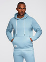 Ombre Clothing Pánská tepláková souprava mikina + kalhoty regular fit - světle modrá V7 Z120 Ombre Clothing