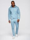 Ombre Clothing Pánská tepláková souprava mikina + kalhoty regular fit - světle modrá V7 Z120 Ombre Clothing