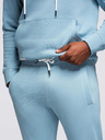 Ombre Clothing Pánská tepláková souprava mikina + kalhoty regular fit - světle modrá V7 Z120 Ombre Clothing