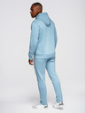 Ombre Clothing Pánská tepláková souprava mikina + kalhoty regular fit - světle modrá V7 Z120 Ombre Clothing