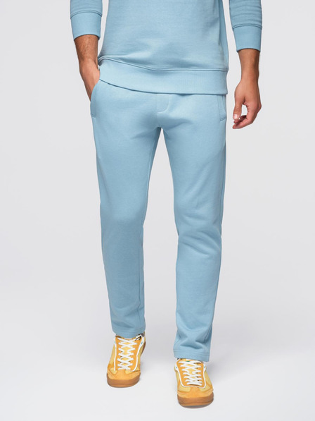 Ombre Clothing Pánská tepláková souprava mikina s kulatým výstřihem + kalhoty regular fit - světle modrá V7 Z122 Ombre Clothing