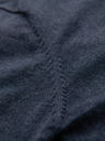 Ombre Clothing BASIC pánský viskózový svetr s kulatým výstřihem - tmavě modrý melír V16 OM-SWBS-0106 Ombre Clothing