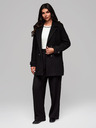 Edoti Módní dámský kabát CLR041 - černý EDOTI