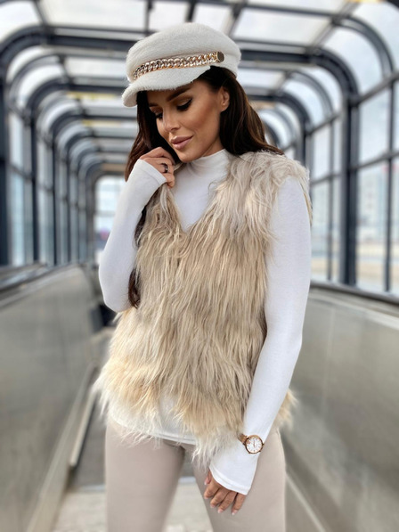 Edoti Dámská vesta VLR010 - béžová EDOTI