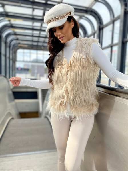 Edoti Dámská vesta VLR010 - béžová EDOTI