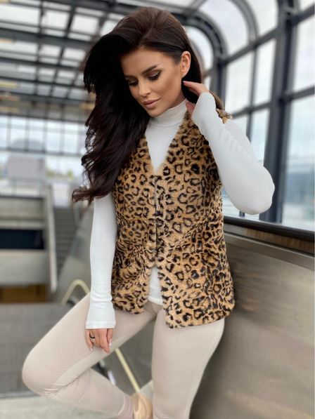 Edoti Dámská vesta VLR011 - béžová EDOTI