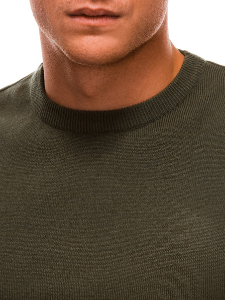 Edoti Pánský svetr - olivový V7 EM-SWBS-0100 EDOTI