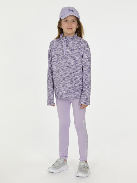 Under Armour Dívčí set Under Armour UA 1/4 ZIP LEGGING SET-PPL